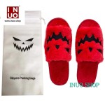 Zapatilla de felpa suave de calabaza de Hallowen